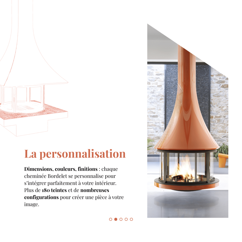 cheminée sur-mesure design